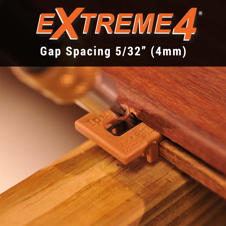 Ipe Clip® Extreme4® gap spacing