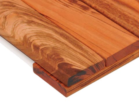 Tigerwood WiseTile® Hardwood Deck Tile close up