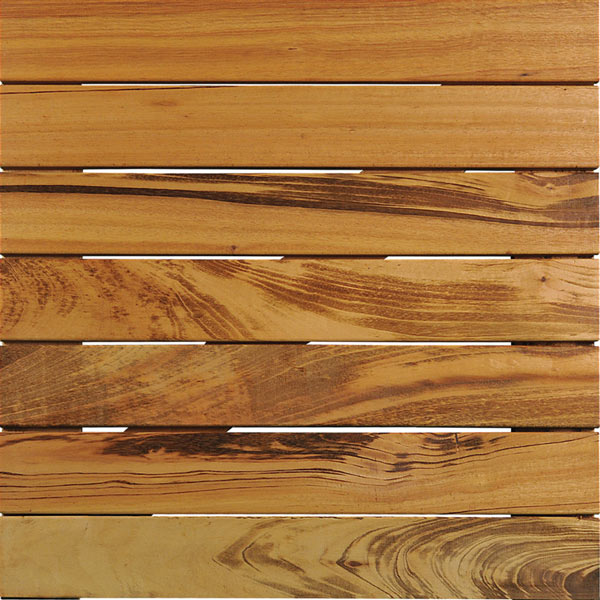 WiseTile® Tigerwood modular hardwood deck tile